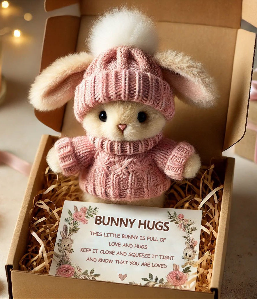 🎉Special Sale🐇Handmade Mini Bunny Hug Cute Easter Gift🎁