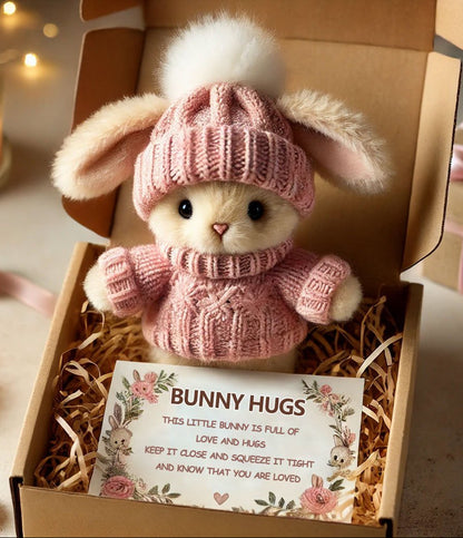 🎉Special Sale🐇Handmade Mini Bunny Hug Cute Easter Gift🎁