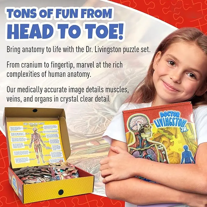 ⏰Last Day Promotion 49% OFF✨Kid's 100 Piece Human Body Floor Puzzle
