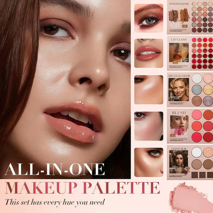 💄5-Layer Book-Style Makeup Palette with 67 Pro Shades