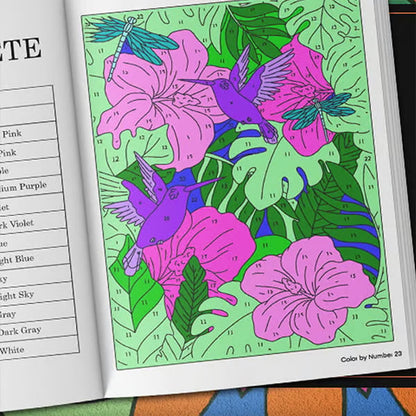 Color By Number Coloring Book for Adults