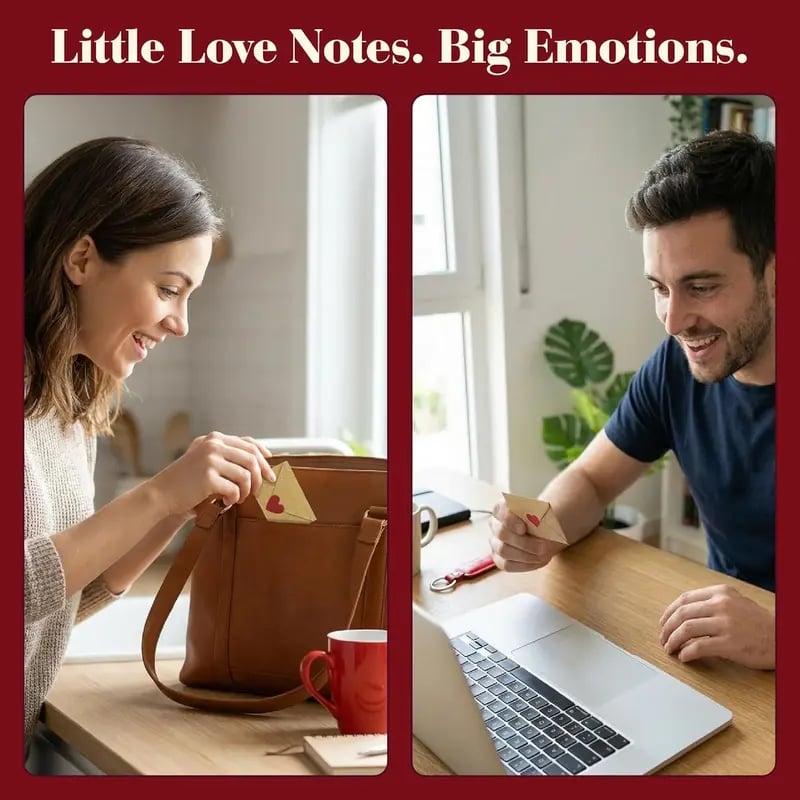 🏆Valentine's Day Pre-Sale Save 49%💌DIY Love Notes Box - Mini Blank Cards & Envelopes for Him/Her💕