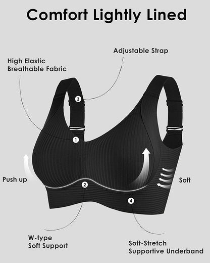 Plus Size Wireless Bra – Full Coverage, Comfortable Everyday Fit