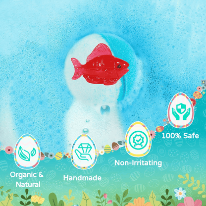 LAST DAY 50% OFF- Free Shipping🔥 - 🛁 Natural Bath Bombs for Kids with Mega Bubbles & Surprise Inside 🥚✨ Same as in the video
