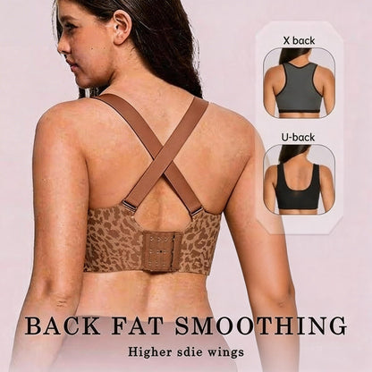 🏆Super Firming Leopard Print Jelly  Bra | Women Wirefree Bras 👍No More Sagging Breasts