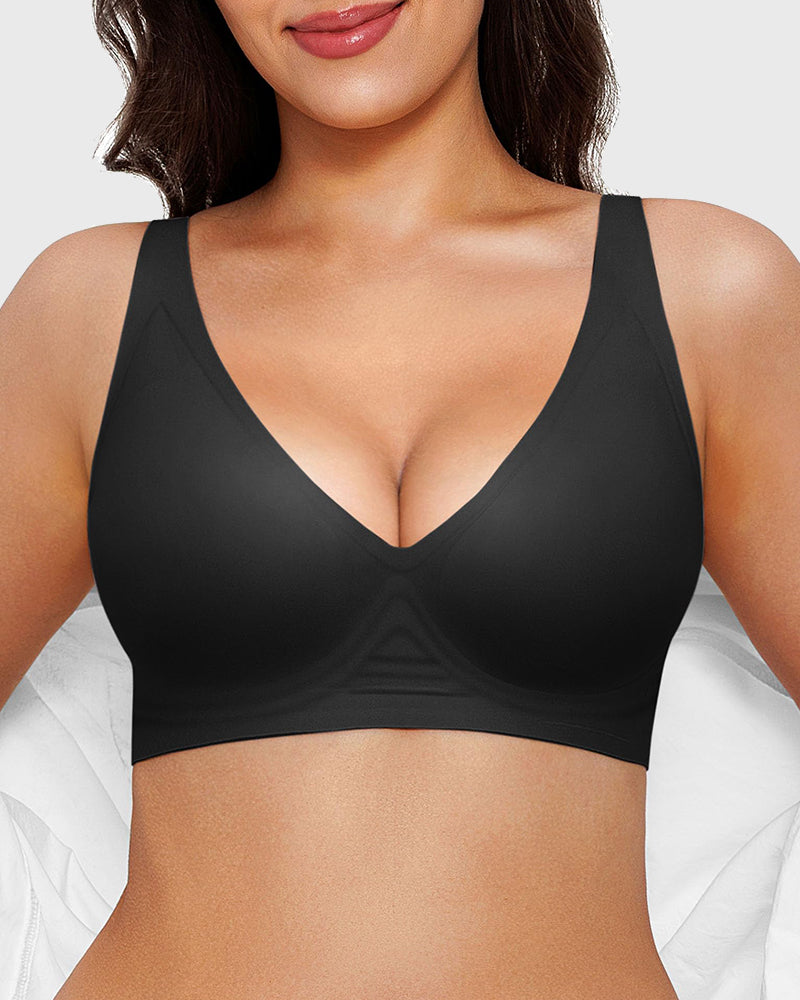 Seamless Deep V Push-Up Wireless Bra 2.0