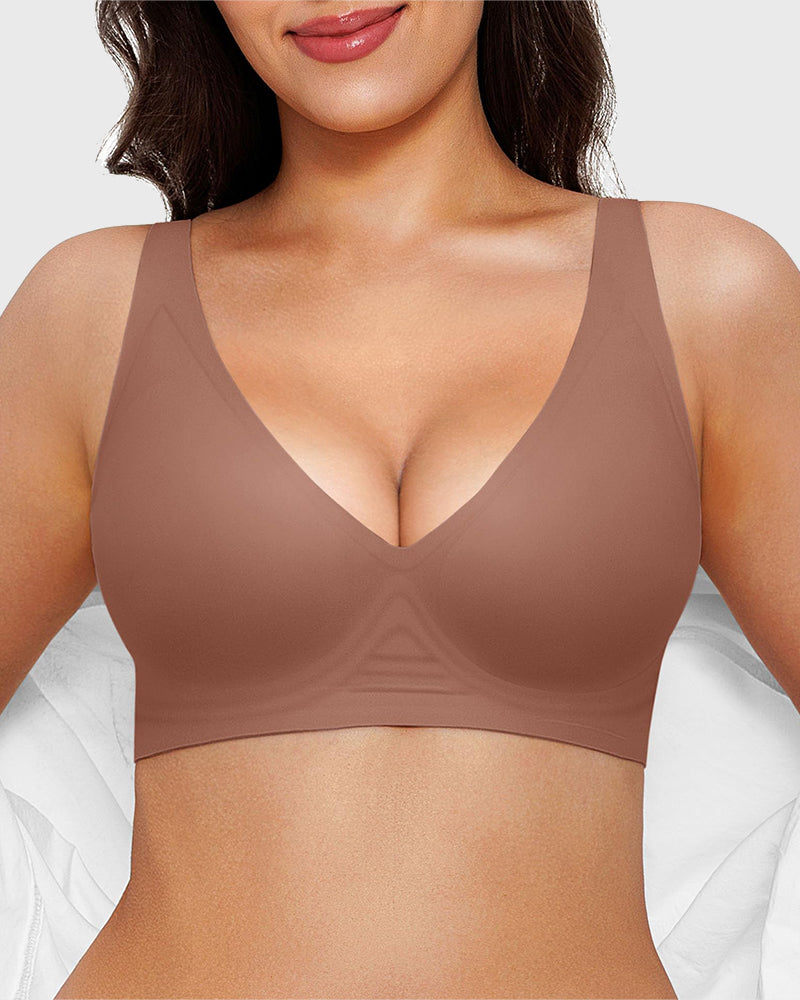 Seamless Deep V Push-Up Wireless Bra 2.0