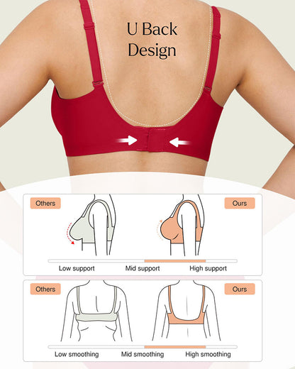 Seamless Deep V Push-Up Wireless Bra 2.0