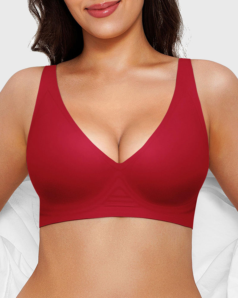 Seamless Deep V Push-Up Wireless Bra 2.0