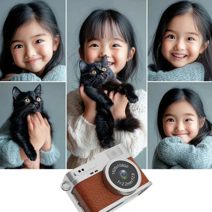 Retro Mini Digital Camera – HD Video, Pocket Size