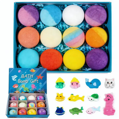 LAST DAY 50% OFF- Free Shipping🔥 - 🛁 Natural Bath Bombs for Kids with Mega Bubbles & Surprise Inside 🥚✨ Same as in the video