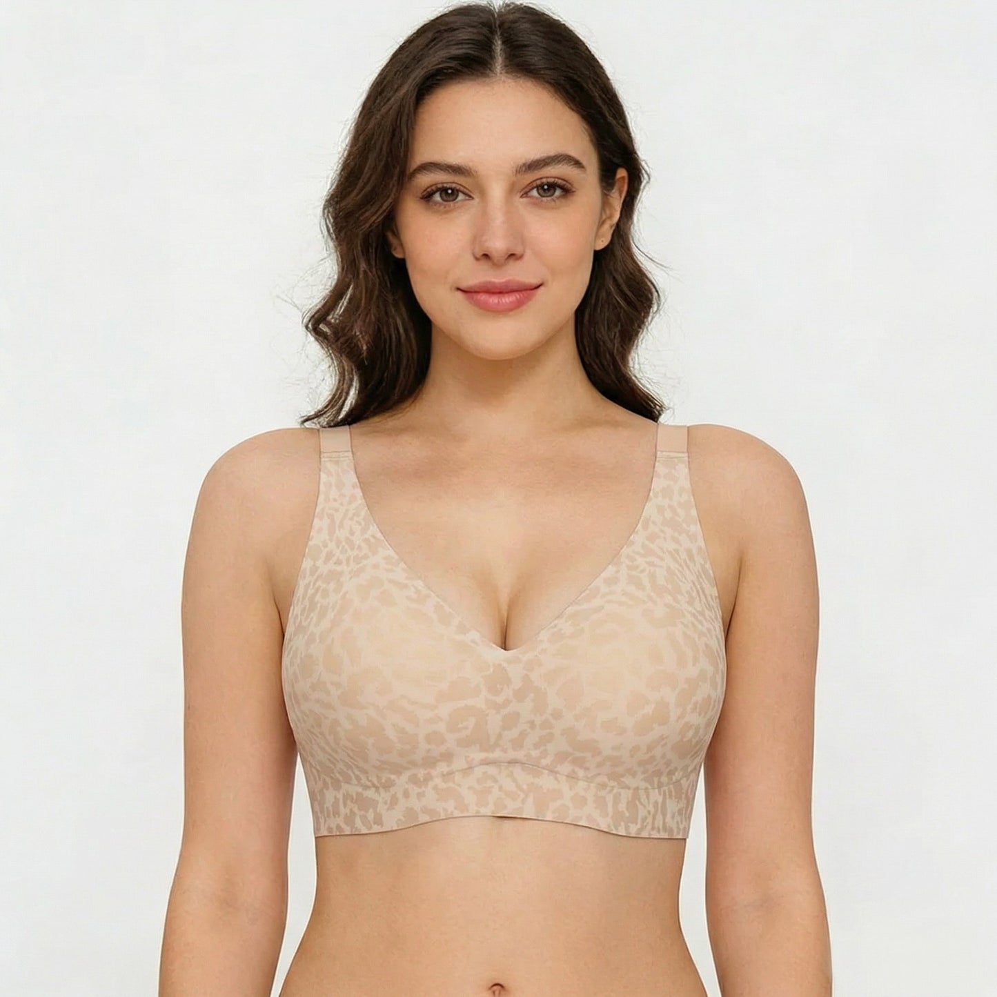 🏆Super Firming Leopard Print Jelly  Bra | Women Wirefree Bras 👍No More Sagging Breasts