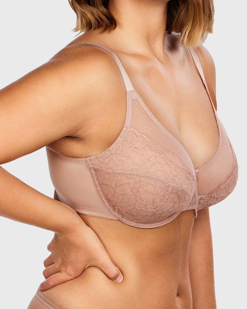 Full Coverage Lace Minimizer Bra
